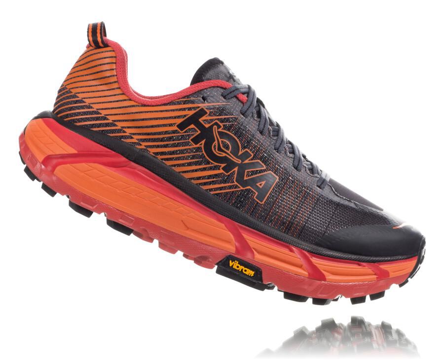 Hoka One One Evo Mafate 2 Trailskor Herr - Svarta/Röda - QHDWF-1248